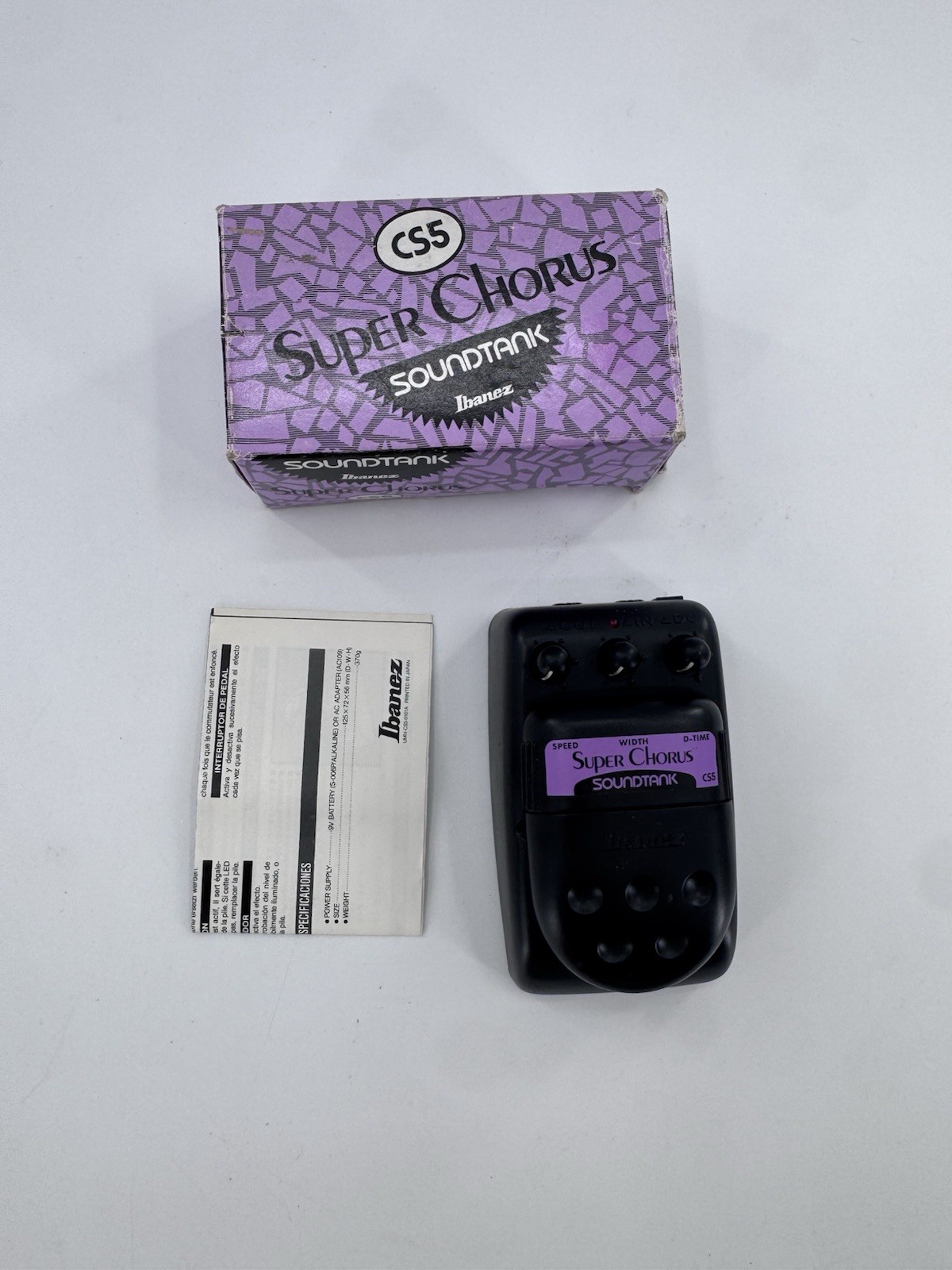 Ibanez Vintage CS-5 Super Chorus Soundtank Pedal W/ Original Box Fast Shipping