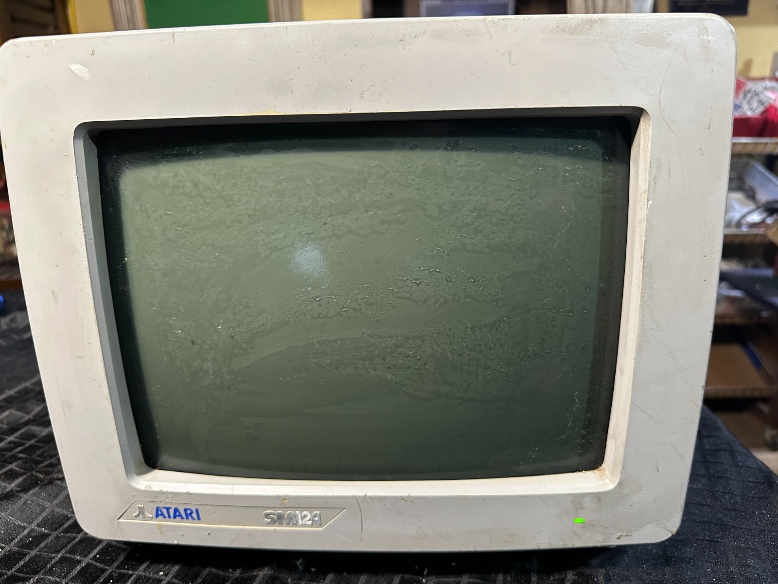 ATARI SM124 Vintage CRT Monochrome Monitor - Only Power Tested, As Is
