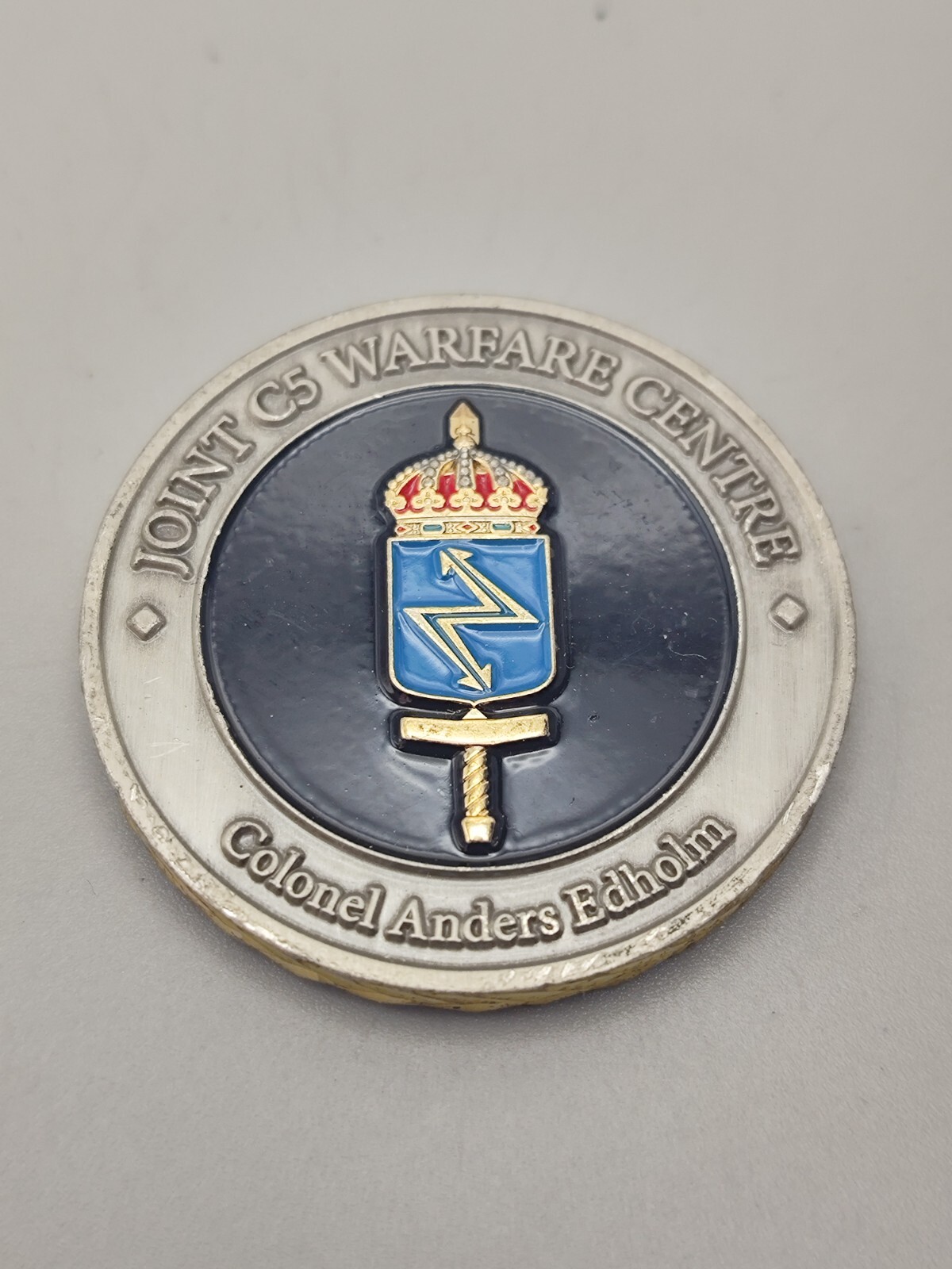 Swedish Armed Forces Colonel Anders Edholm Challenge Coin