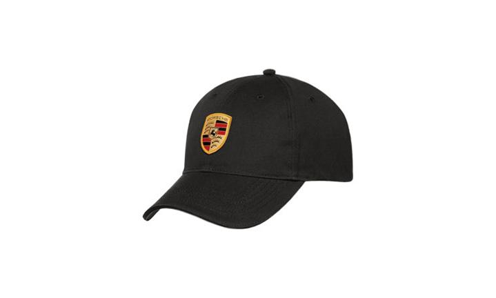 Porsche Crest Logo Baseball Hat FLEX FIT - Black