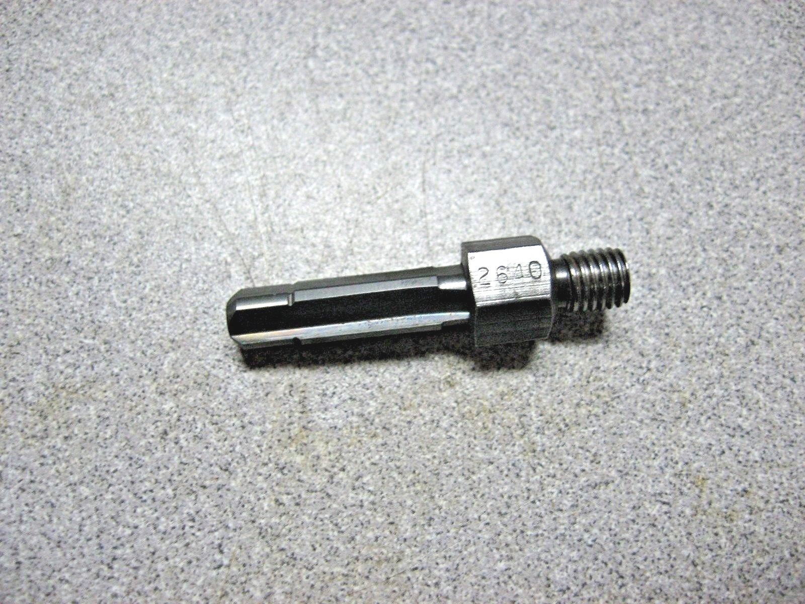 .248 X .264 PILOTED 1/4"-28 THREADED CARBIDE  REAMER 4 FLUTE - OAL 1"