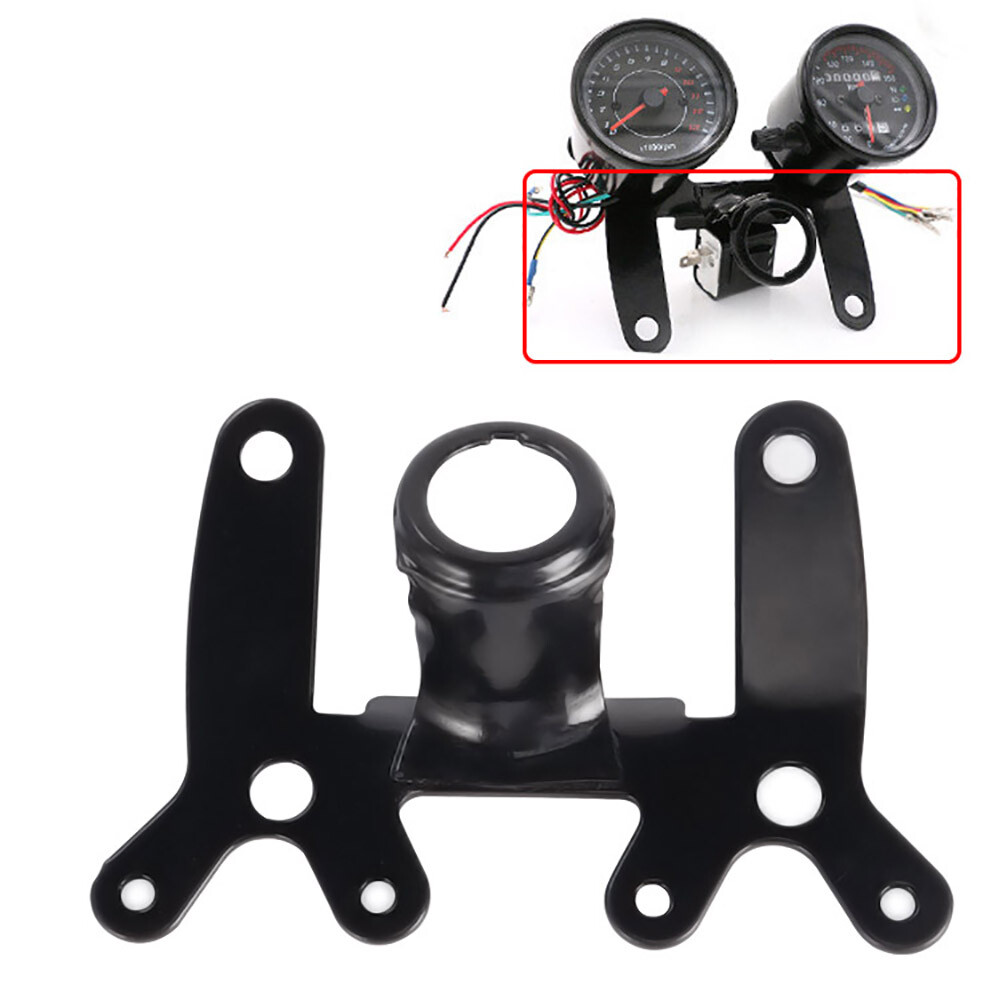 Universal Motorcycle Instrument Bracket Tachometer Speedometer Odometer Mount