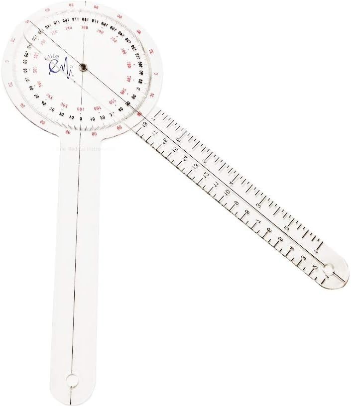Essential Goniometer Set 12", 8", 6" - Great for Precision Measurements
