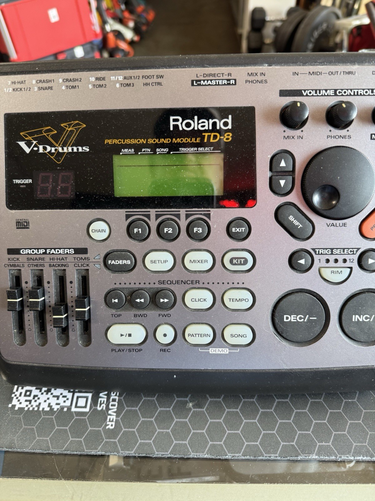 Roland TD-8 Drum Module Digital Programmable Built-in Effects MIDI Plastic