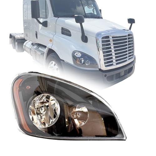 Headlight Replacement for Freightliner Cascadia 2008 2009 Black Front Right