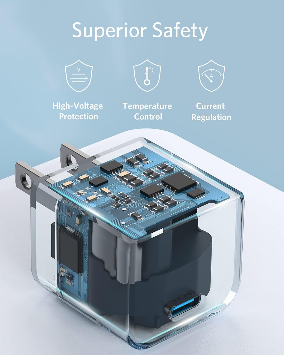 Anker USB C Charger, Anker 2-Pack Fast Charger with Foldable Plug 20W