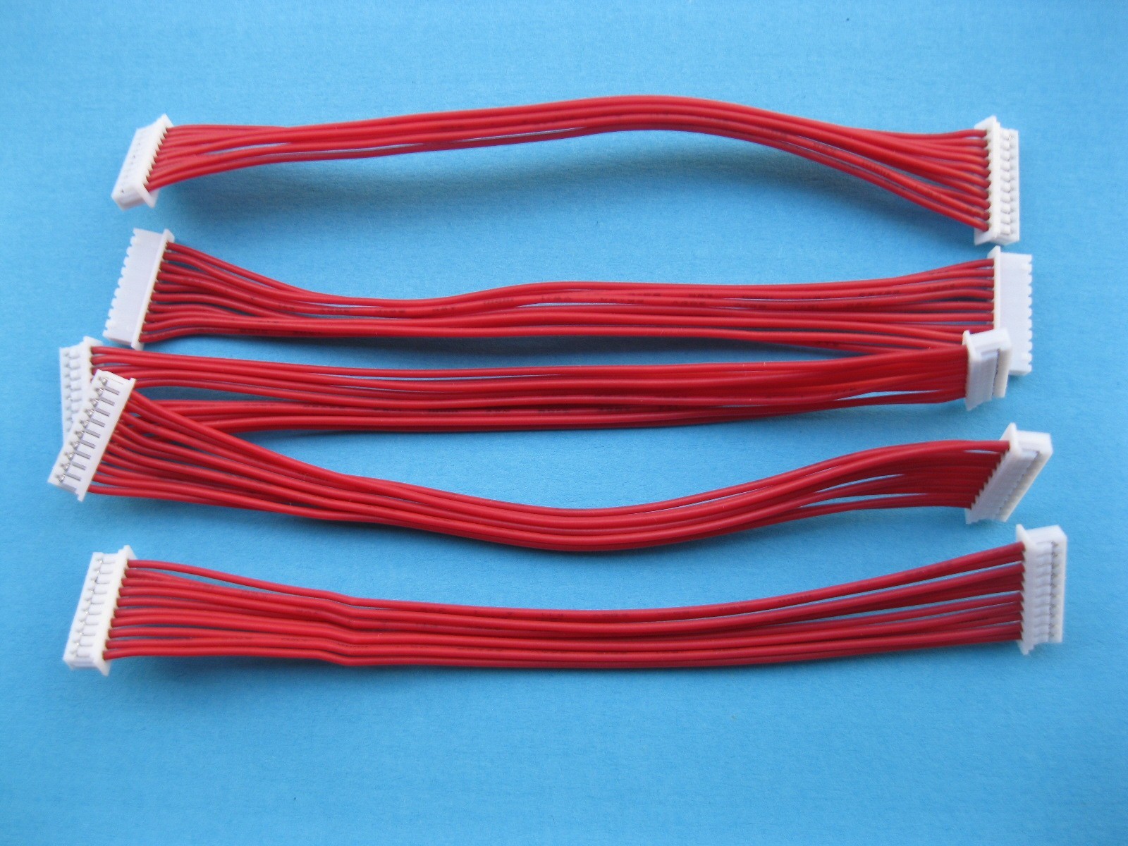 400 pcs 1.25mm 10 Pin Female F-F Polarized Connector 28AWG 100mm Leads Cable