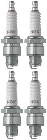 Set 4 NGK Standard Spark Plugs for Kawasaki KV100-A 1976 Engine 100cc