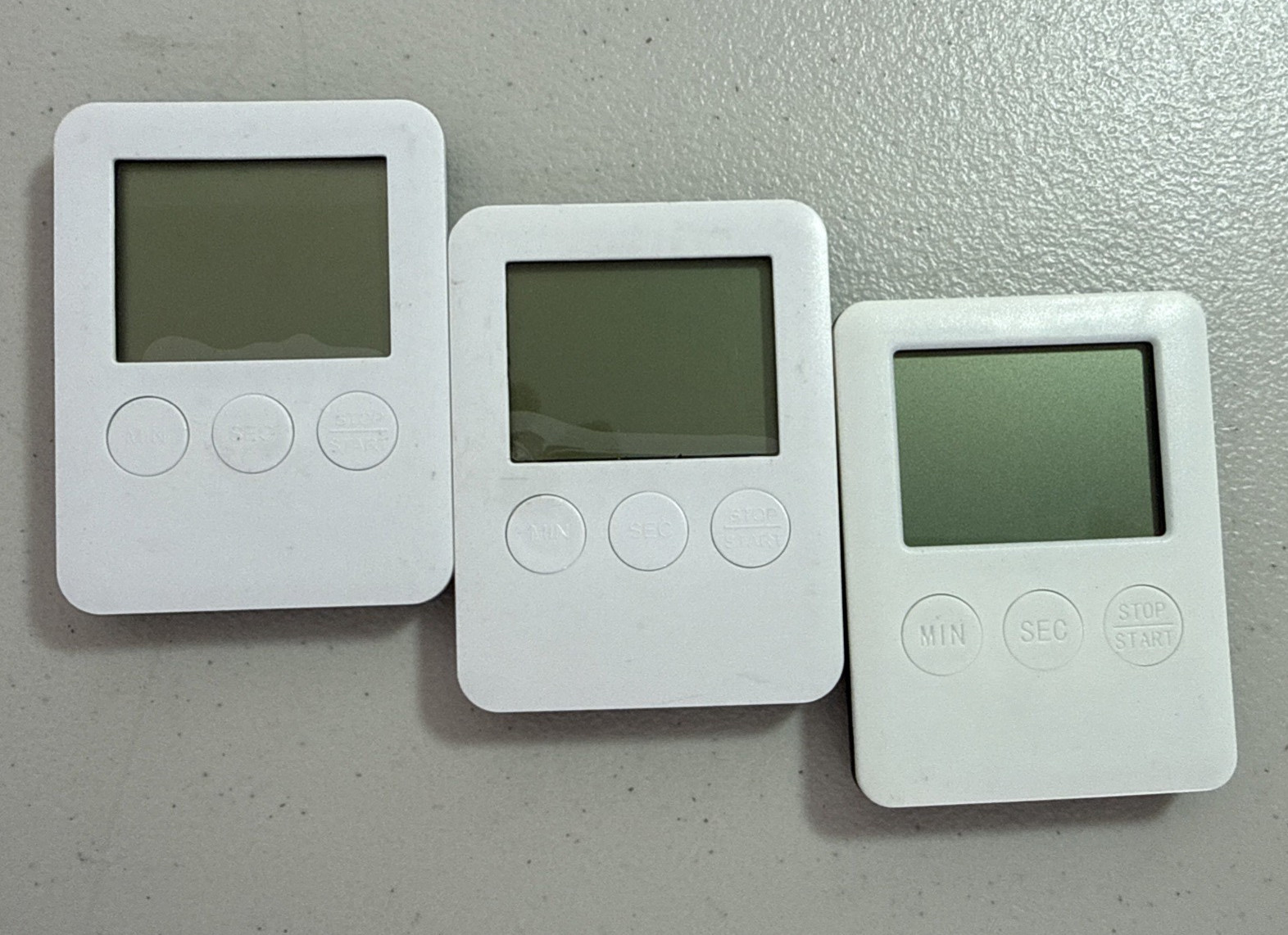 3 Pieces Ultra Slim Digital Kitchen Timer with Magnet Back