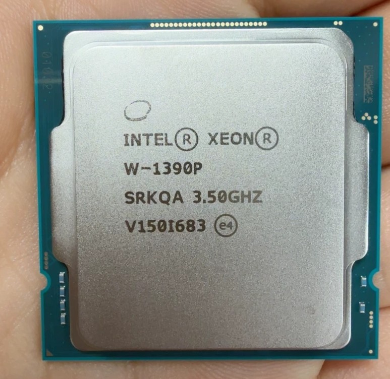Intel Xeon W-1390P LGA-1200 3.50-5.30GHz 8-core 16MB 125W server CPU processor