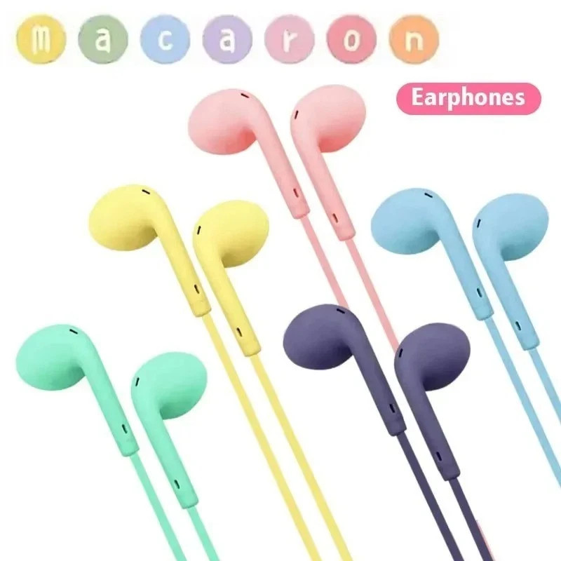 Headphones Wired Earphone White Headphones Earbuds 3.5mm Jack for Android  US