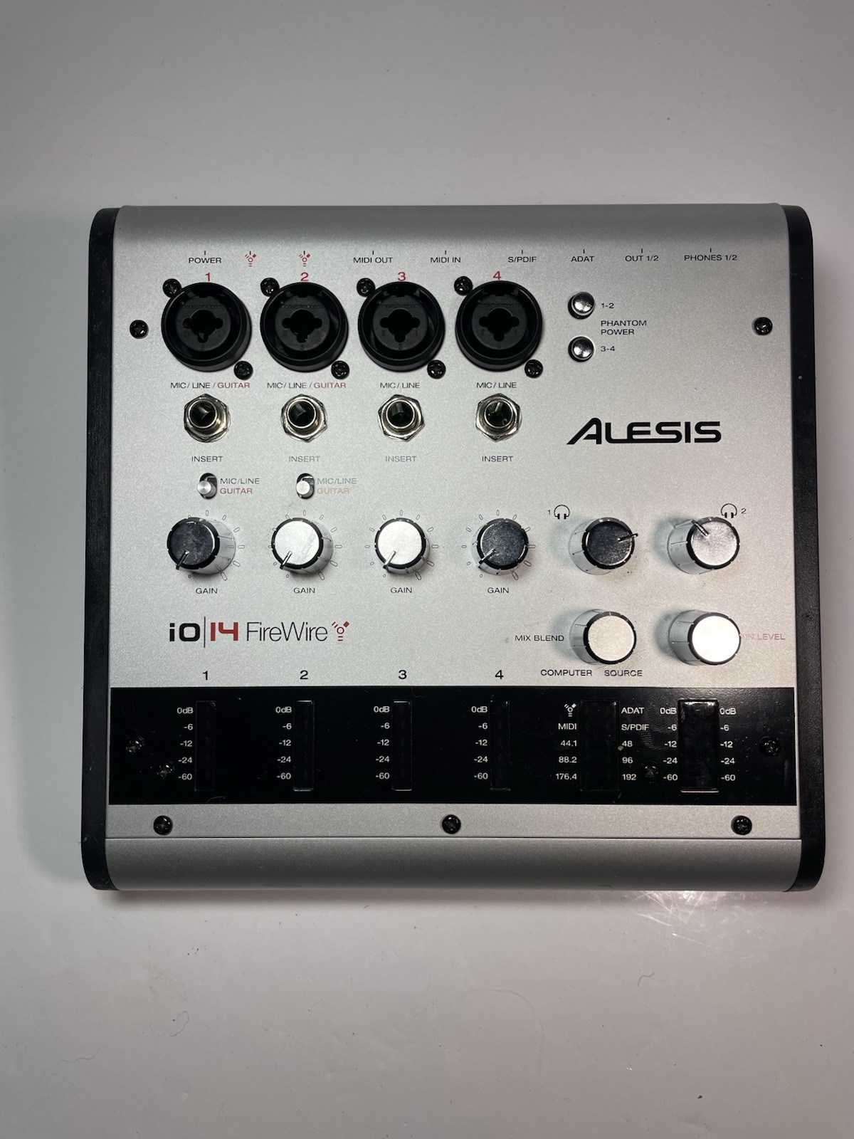 Alesia iO 14 FireWire Digital Recording Audio Interface NO POWER CORD/UNTESTED