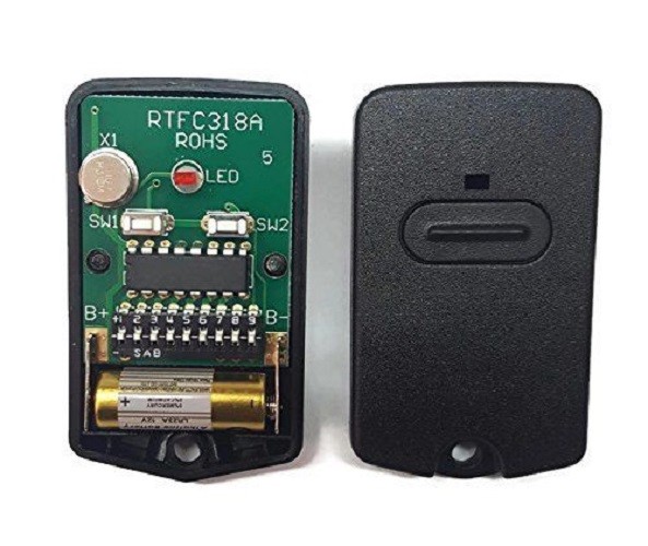 GTO Garage Door  Opener Dark Grey Remote Control Comp 318MHz