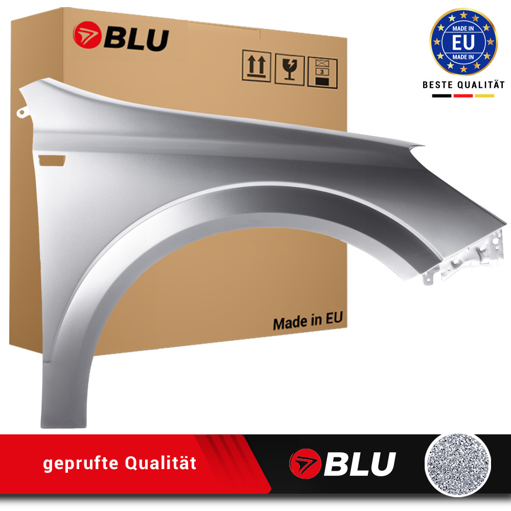 Fender For Opel Astra H 3 III Z157 2AU Right Silver 2004-2014 Front Painted