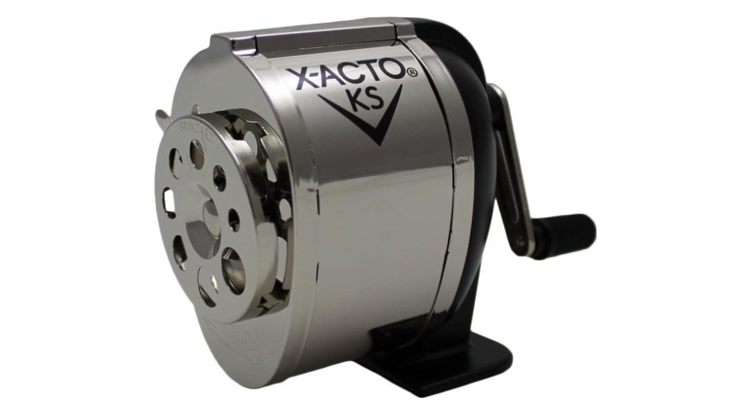 Wall Mounted Pencil Sharpener Manual Power Vintage Look Dual Cutters School Help