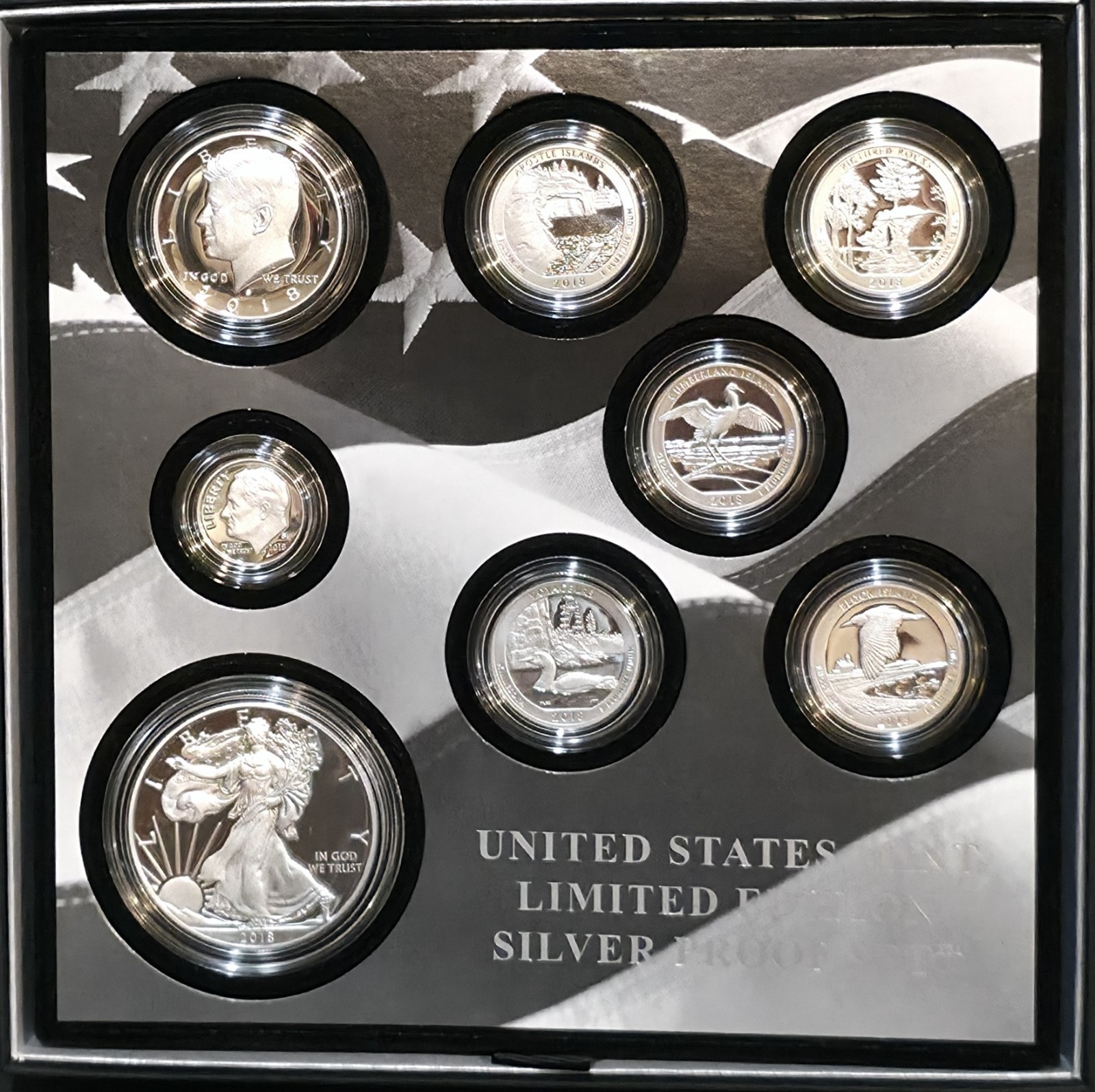 2018 S PROOF SILVER EAGLE LIMITED EDITION PROOF SET 18RC IN OGP
