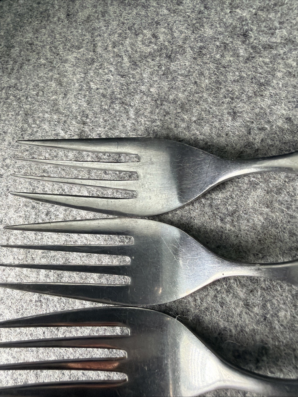 6 MCM JAPAN STAINLESS STEEL FLATWARE BRAIDED ROPE PATTERN Dinner Forks Flatware
