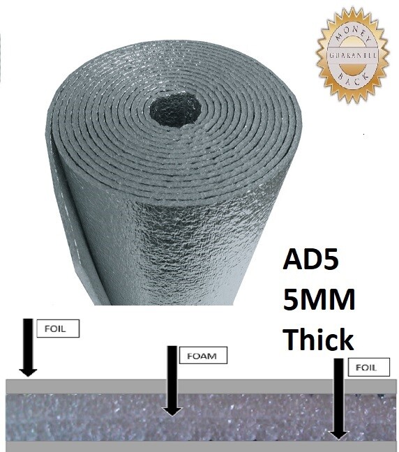 200sqft 6ft Wide Reflective Foam Insulation Heat Shield Thermal Insulation 1/4'