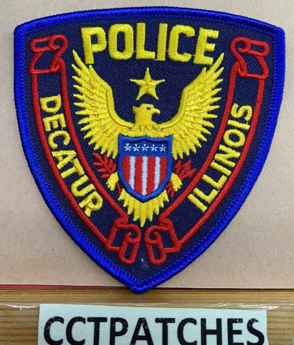 DECATUR, ILLINOIS POLICE STOCK EAGLE SHOULDER PATCH IL