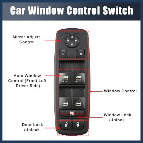 Power Window Switch, Front Left Driver Side Window Control Switch