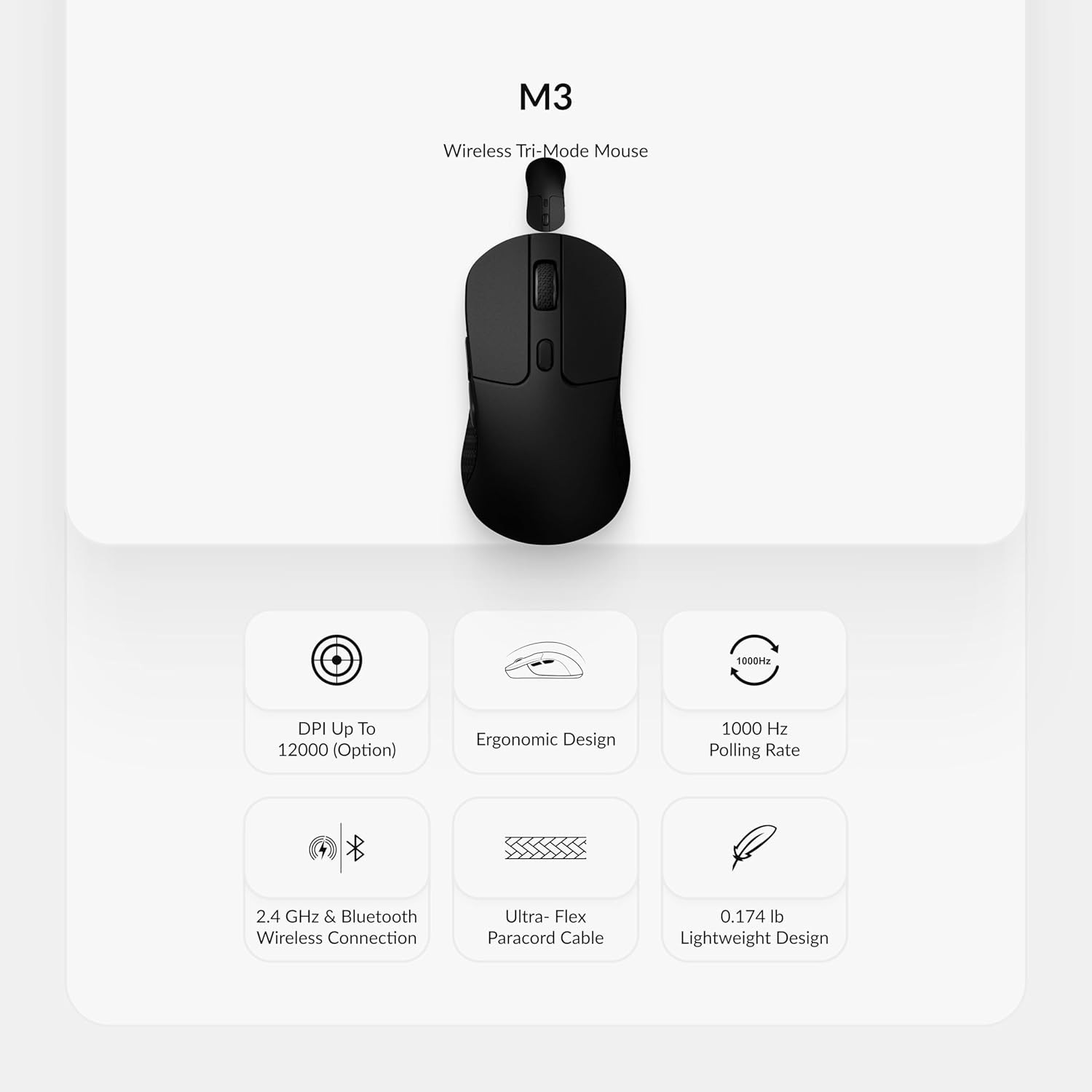 Keychron K2 HE Wireless Magnetic Keyboard & M3 79g Lightweight Mouse - PC & Mac™