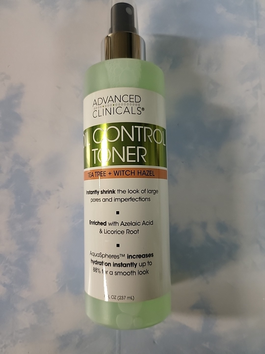 Advanced Clinicals Oil Control Toner Tea Tree + Witch Hazel  8 fl. oz. (237 ml)