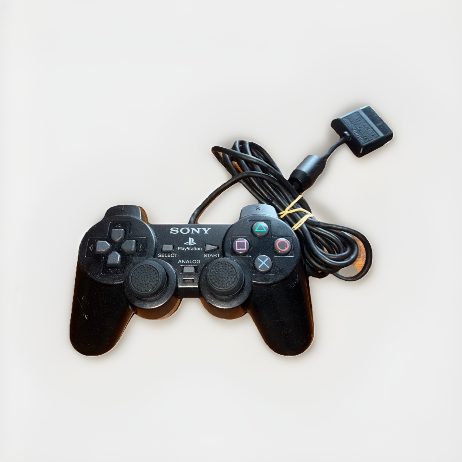 Sony PS2 BLACK Wired Controller OEM DualShock PlayStation 2 AUTHENTIC