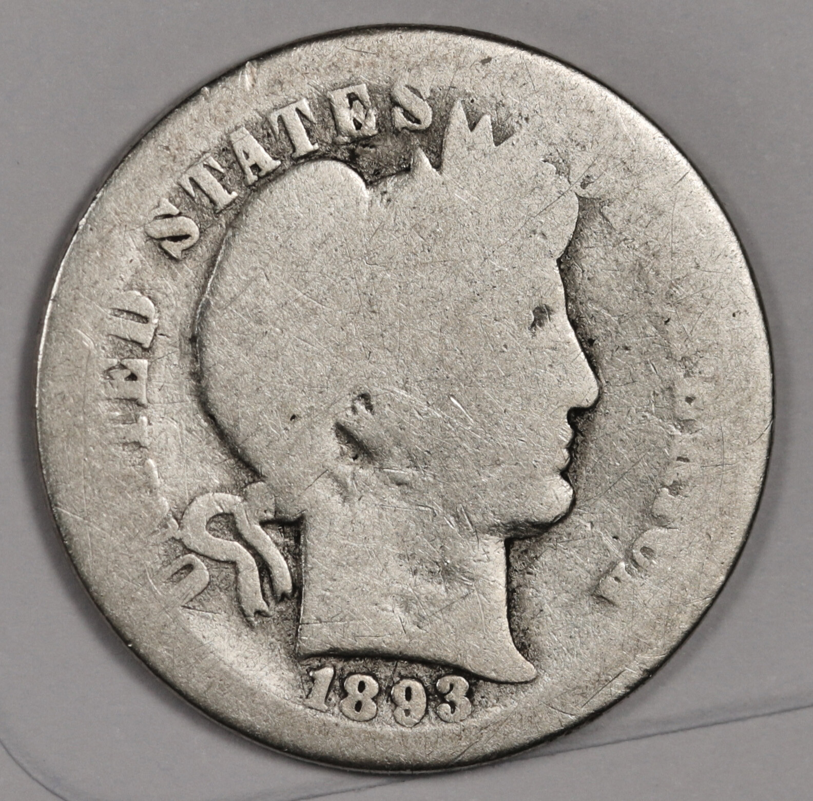 1893-o Barber Dime.  Circulated.  178845