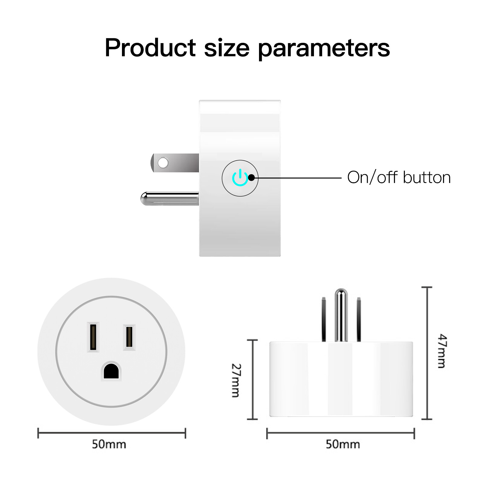 MOES WiFi Smart Power Dimmer Plug Switch Socket Outlet Timer Alexa Google APP