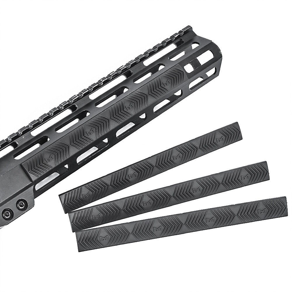 Tactical Airsoft M-LOK Wedgelok Rail Covers Rubber Mount For M-LOK Wargame