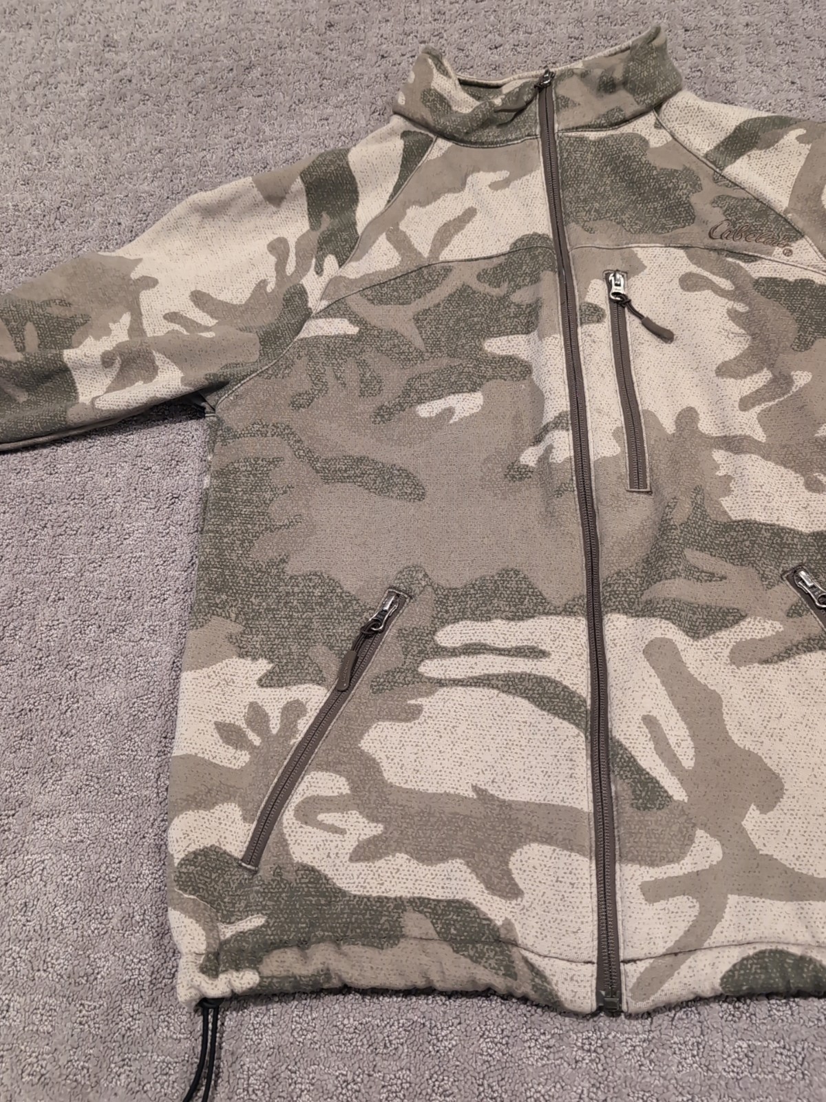 Cabelas Outfitter Camo Merino Wool Jacket Medium Excellent!