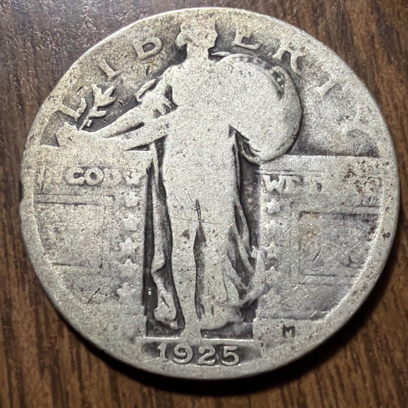 1925 Standing Liberty Quarter Actual Coin