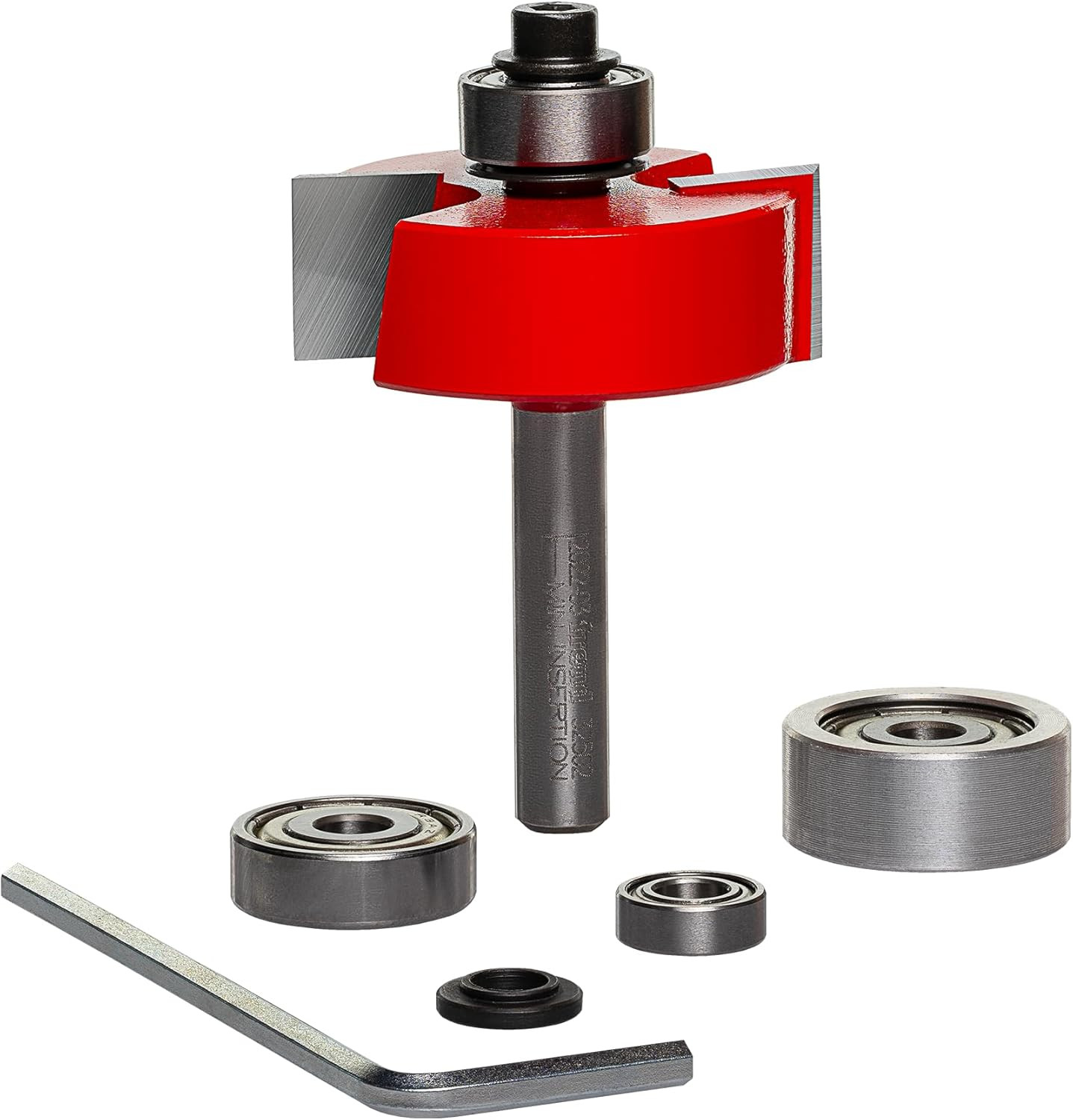 32-502 Multi-Rabbet Router Bit Set with 4 Bearings - 1/4" Shank