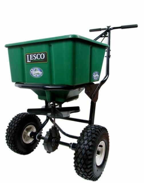 Lesco Push Spreader Carbon Steel - 50 lb. Hopper