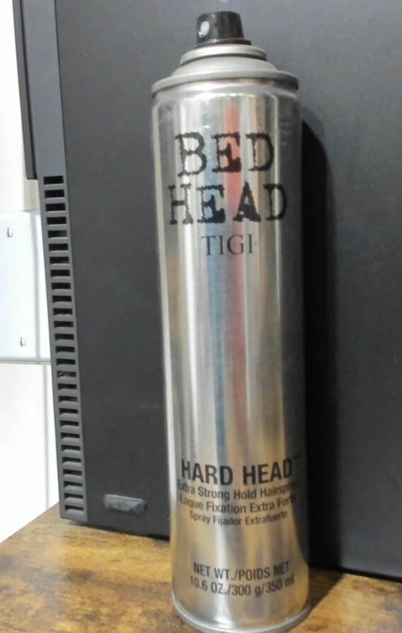 Tigi Bed Head HARD HEAD Hold Hairspray 10.6 oz (MISSING CAP)