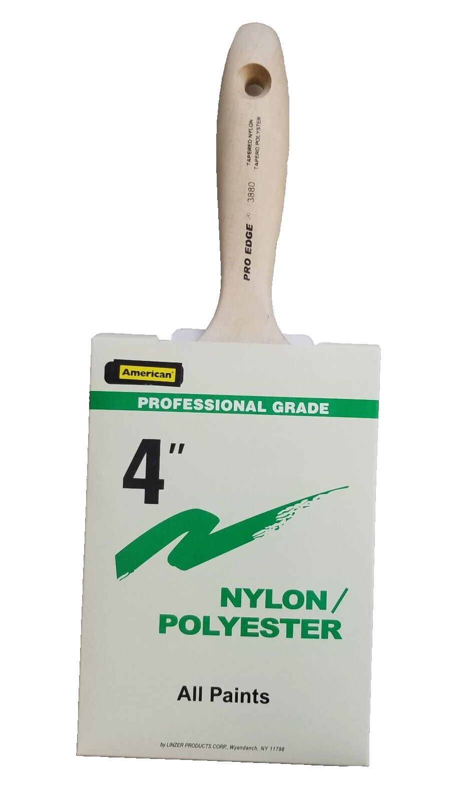 Pro Edge 4" Nylon/Polyester Paint Brush FREE SHIP USA
