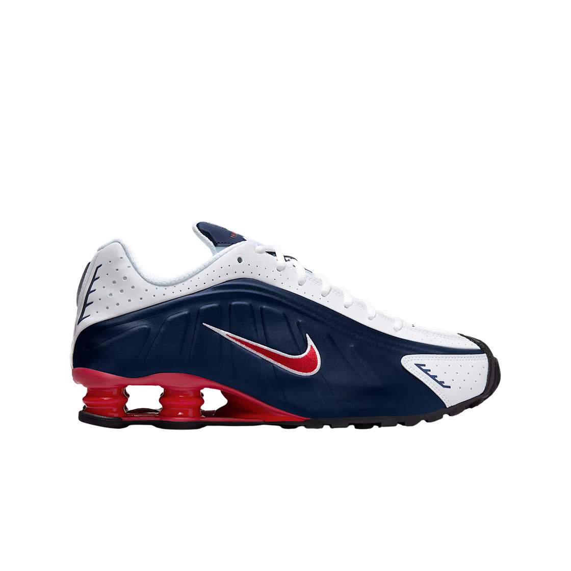 Nike Shox R4 Midnight Navy White HQ1988-400 Authentic Men Sneakers