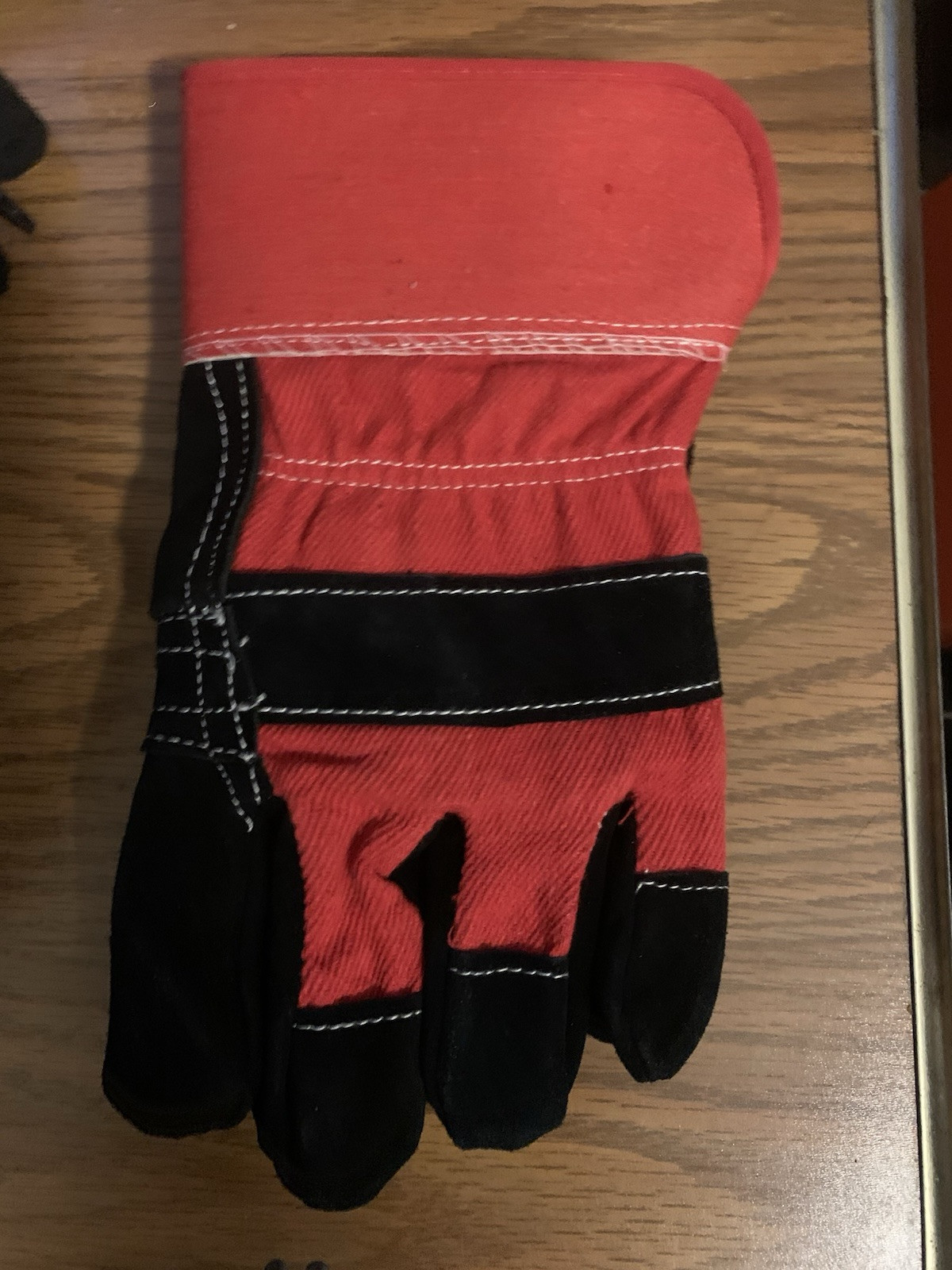Hardy Split Leather Safety Colored Work Gloves #67440