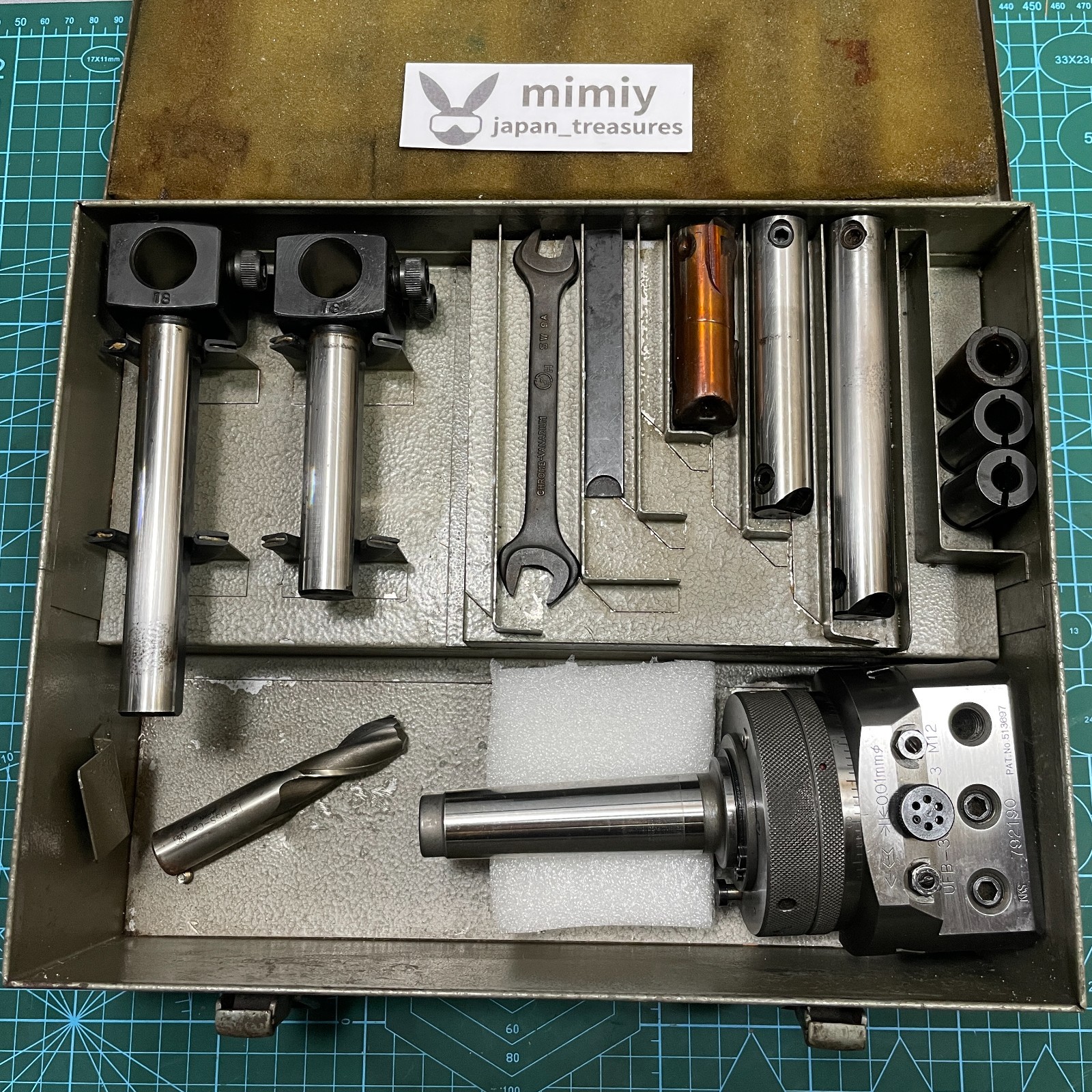 Kuroda UFB-3S Boring Head Set MT3 M12 USED - Fully Working, Cleaned from Japan