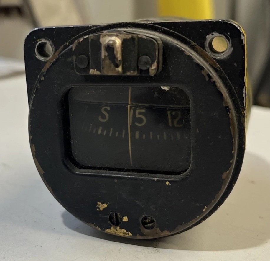 Vintage 1965 Used AIRPATH  Aircraft Panel Mount Magnetic Compass
