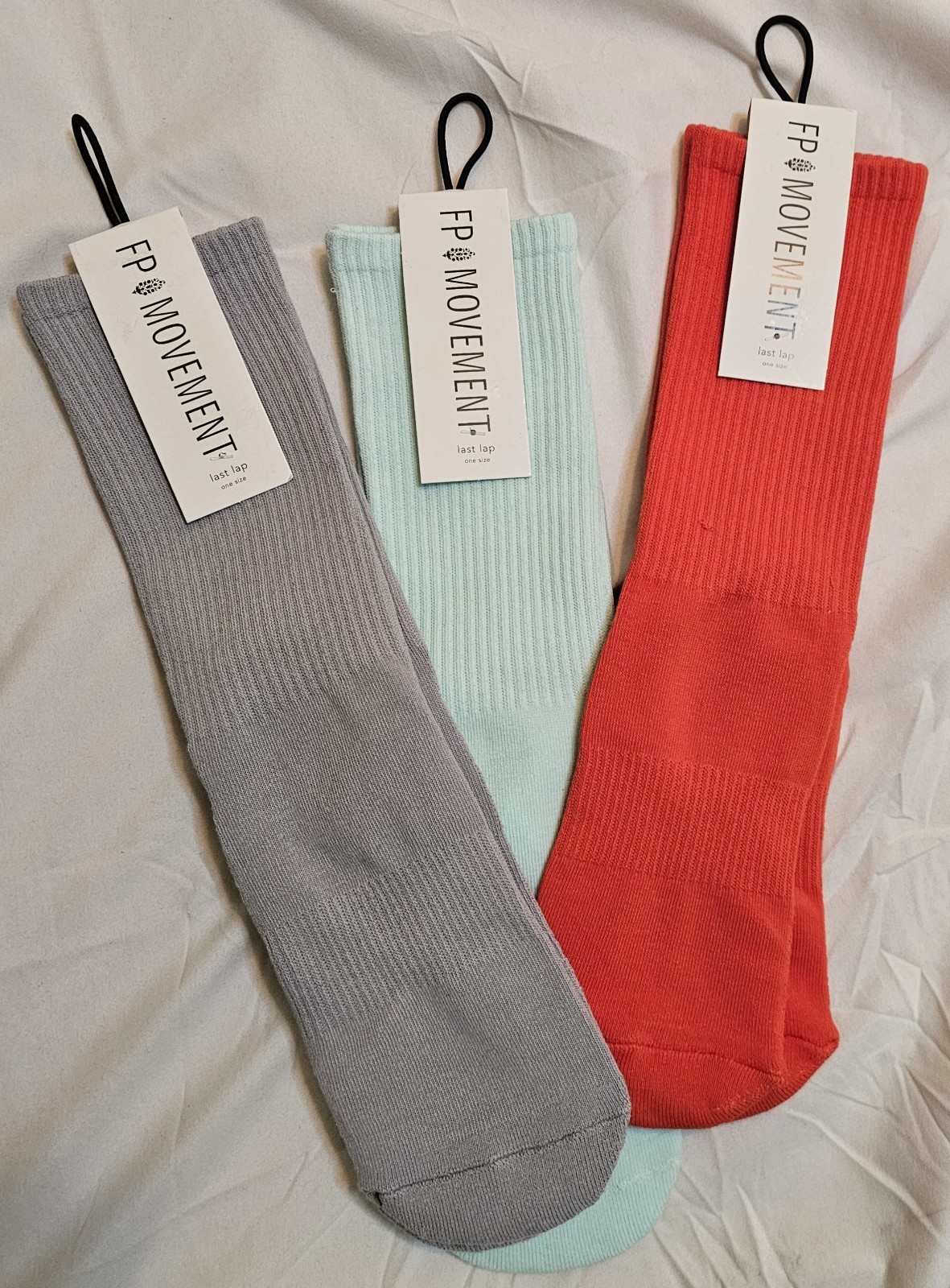 Free People FP Movement x Lucky Honey Last Lap Socks Lot of 3 Women’s OS...