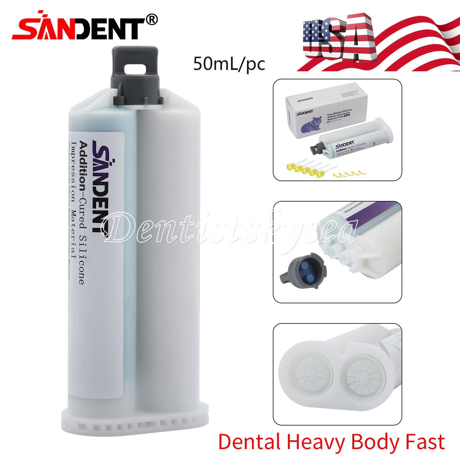 Dental Elastomeric Impression Putty Soft Silicone Material SANDENT