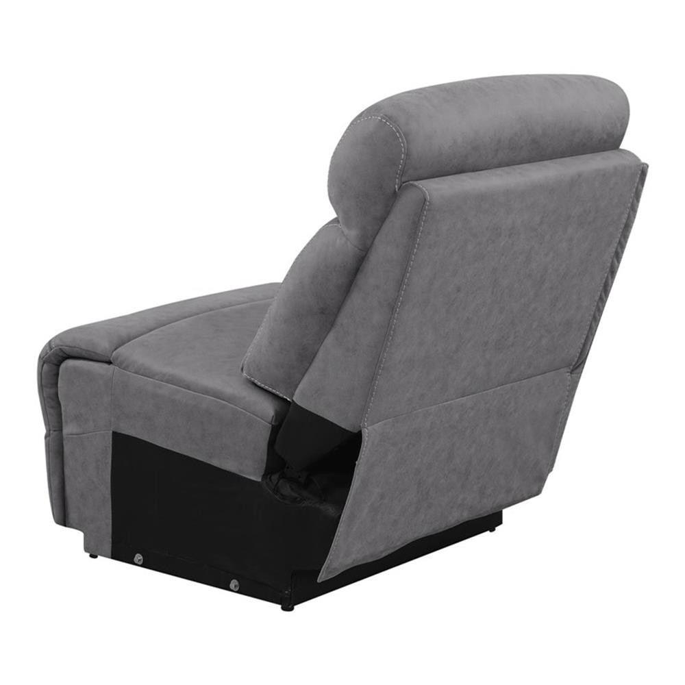 Coaster Higgins Upholstered Armless Chair in Grey