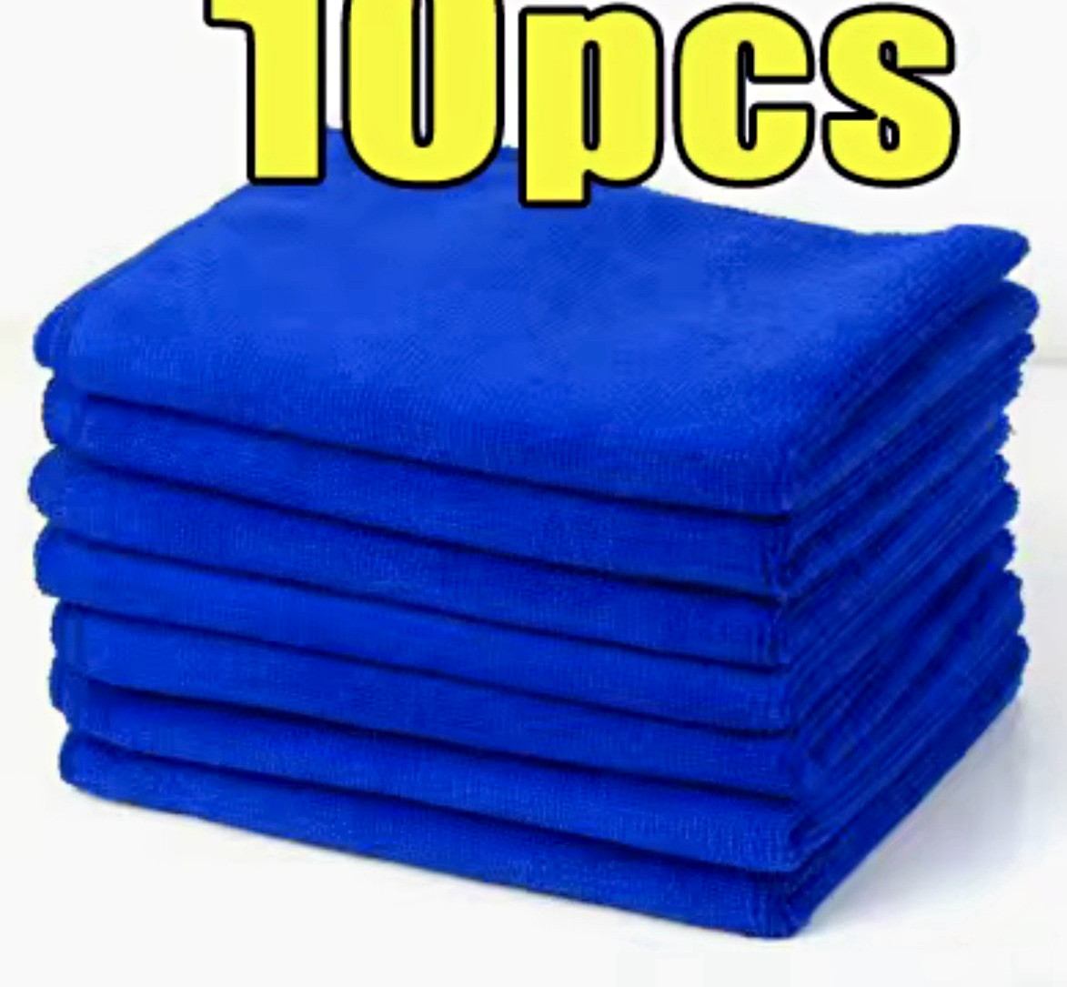 Blue Cleaning Cloths - Cloth Type, 10 Count Pack