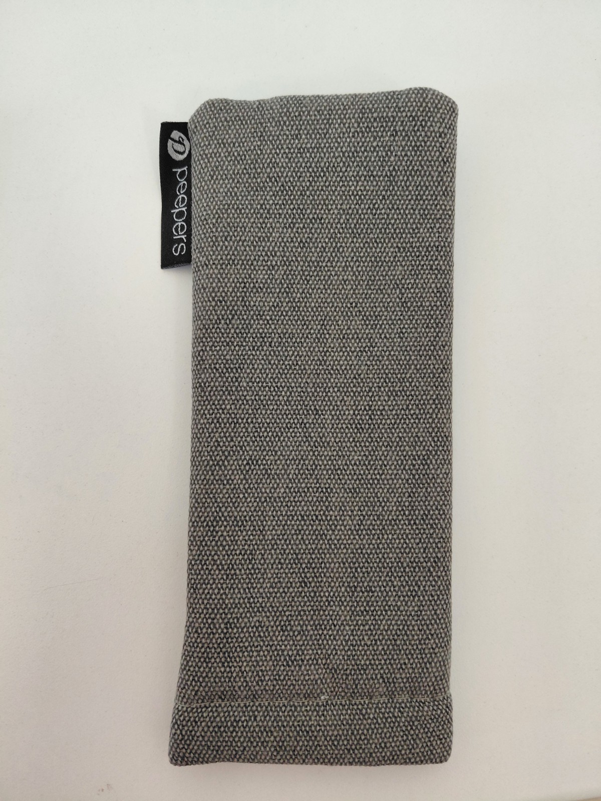 (2) Peepers Tweed Squeeze Spring Shut No Scratch Reading Glasses Soft Case Pouch