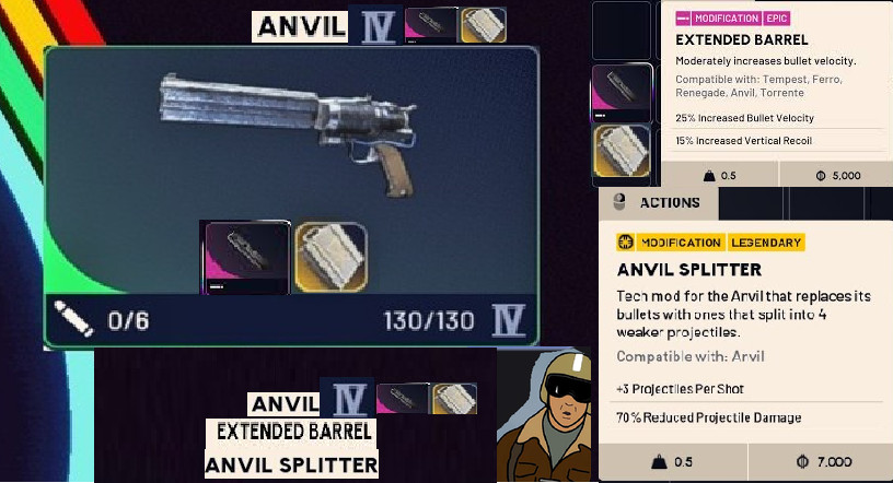 ARC RAIDERS - ANVIL IV with ANVIL SPLITTER & EXTENDED BARRELL - Full Repair