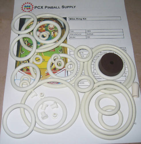 1969 Gottlieb Mibs Pinball Rubber Ring Kit