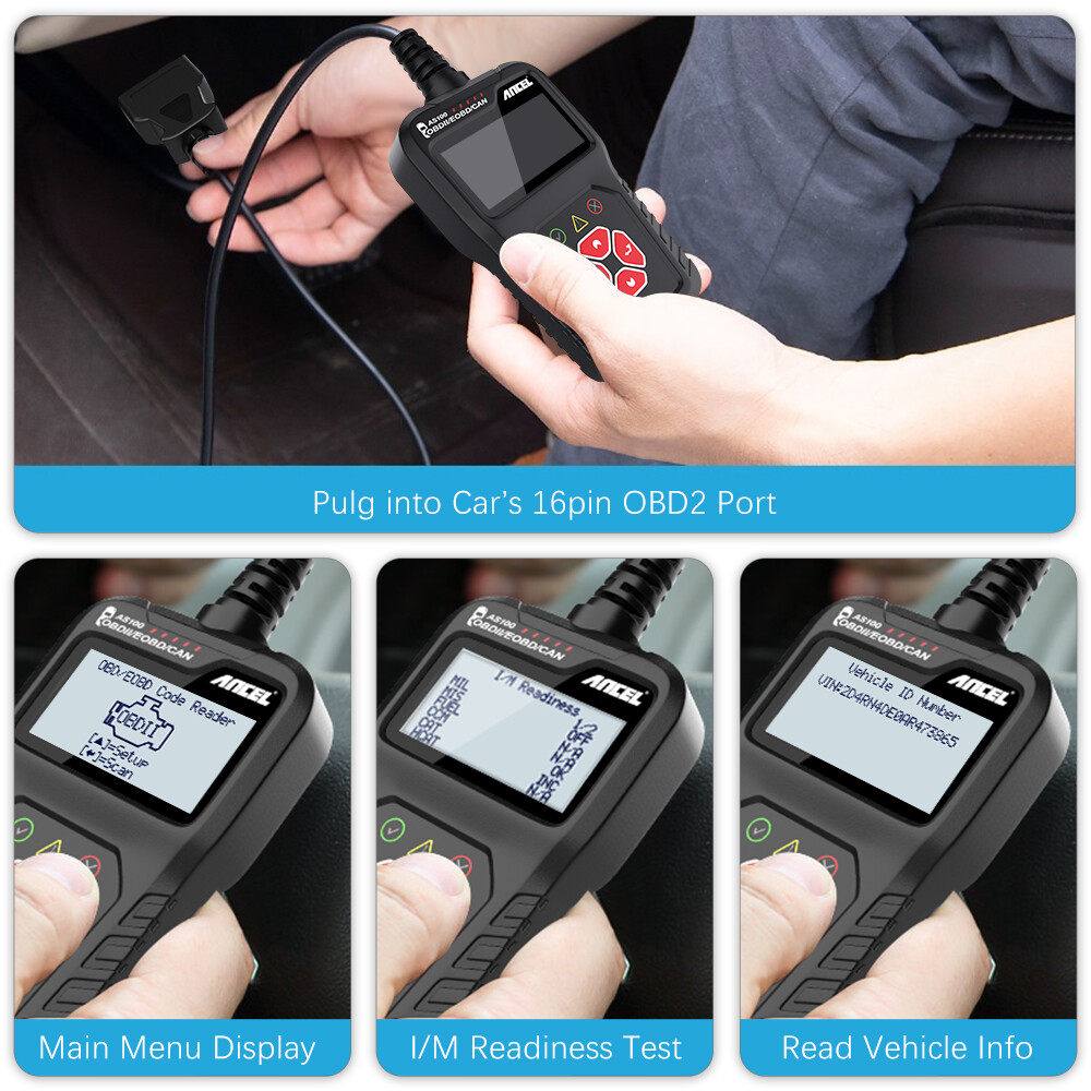 Automotive Scanner OBD2 Code Reader Engine Warning Light Reset Diagnostic Tool