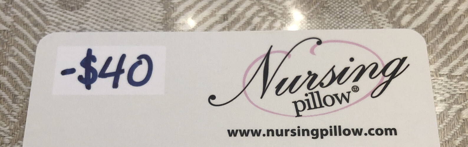 Baby Gift Card $40 Value For NursingPillow.com