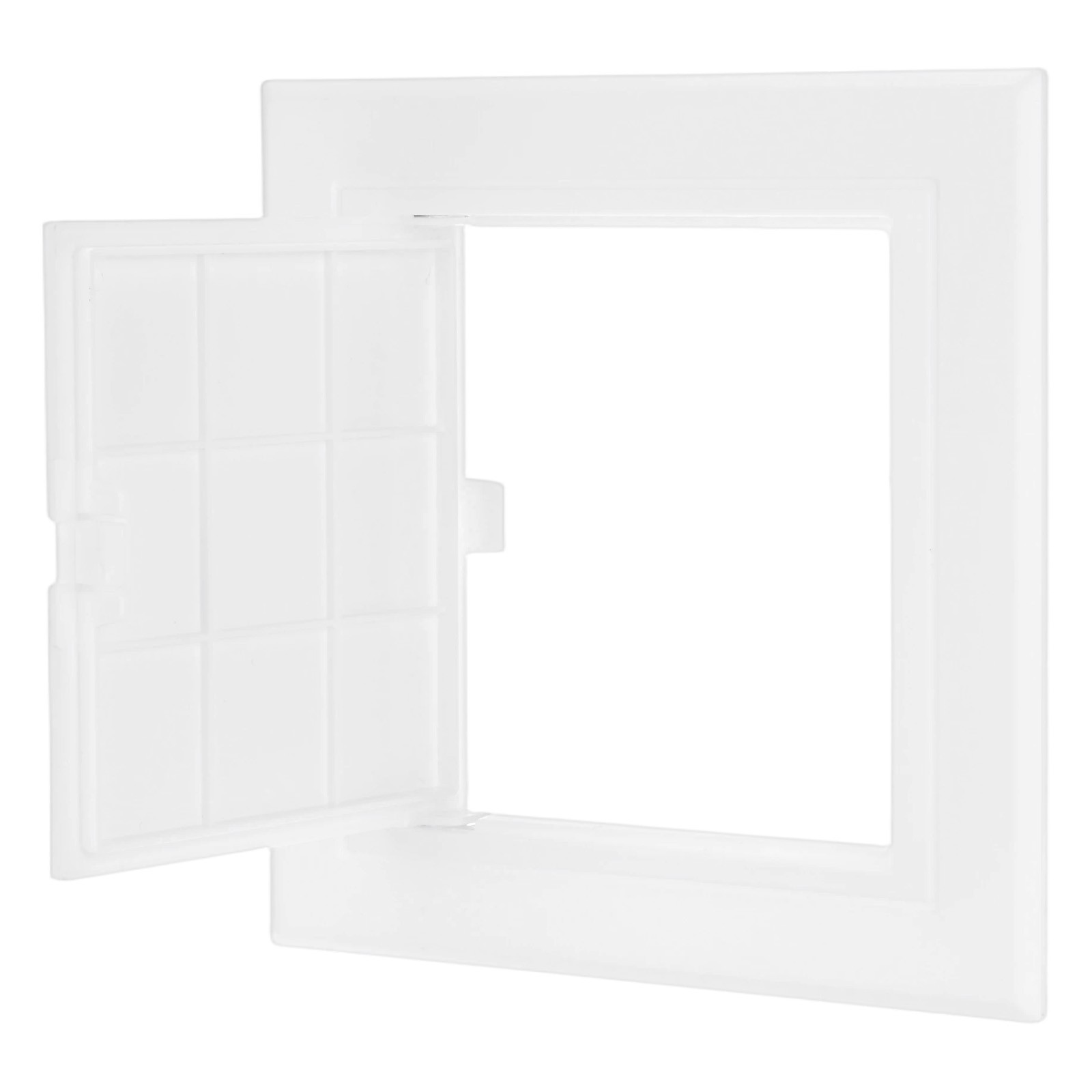 1-Pack Access Panel for Drywall, 4.5x4.5" Plastic Wall Hole Cover [White]